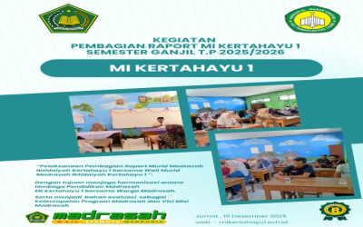 Pembagian Raport Murid Madrasah Ibtidaiyah Kertahayu 1 Semester Ganjil T.P 2025/2026